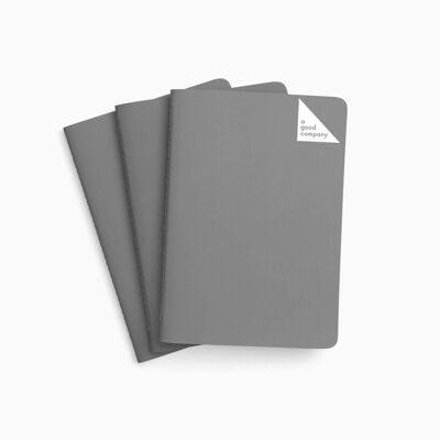 Quaderno tascabile A6 - grigio pietra