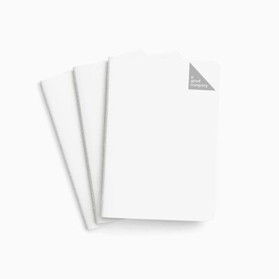 Cuaderno de Bolsillo A6 - Blanco Nieve