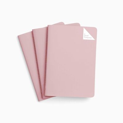 Carnet de poche A6 - Vieux Rose