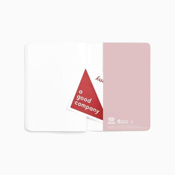 Carnet de poche A6 - Vieux Rose 6