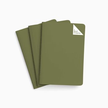 Carnet de poche A6 - Vert Herbe 1