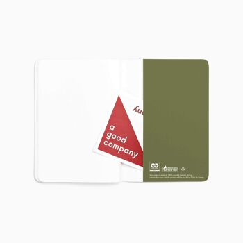 Carnet de poche A6 - Vert Herbe 2