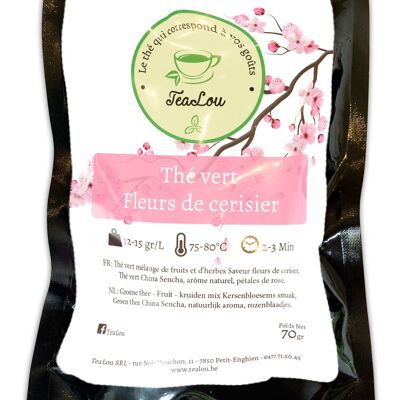 Thé vert Fleurs de cerisier - Sachet de 70g