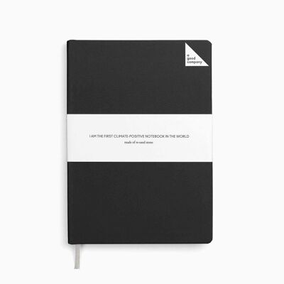 Libreta A5 - Negro Carbón - Con líneas