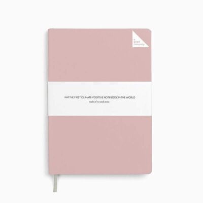 Quaderno A5 - Rosa polvere - A righe