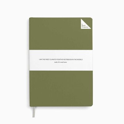 Quaderno A5 - Verde erba - A righe