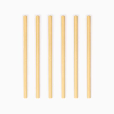 Bamboo Straw 6-pack