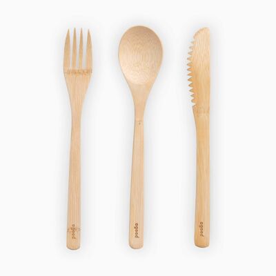 Bamboo Cutlery Set Adult