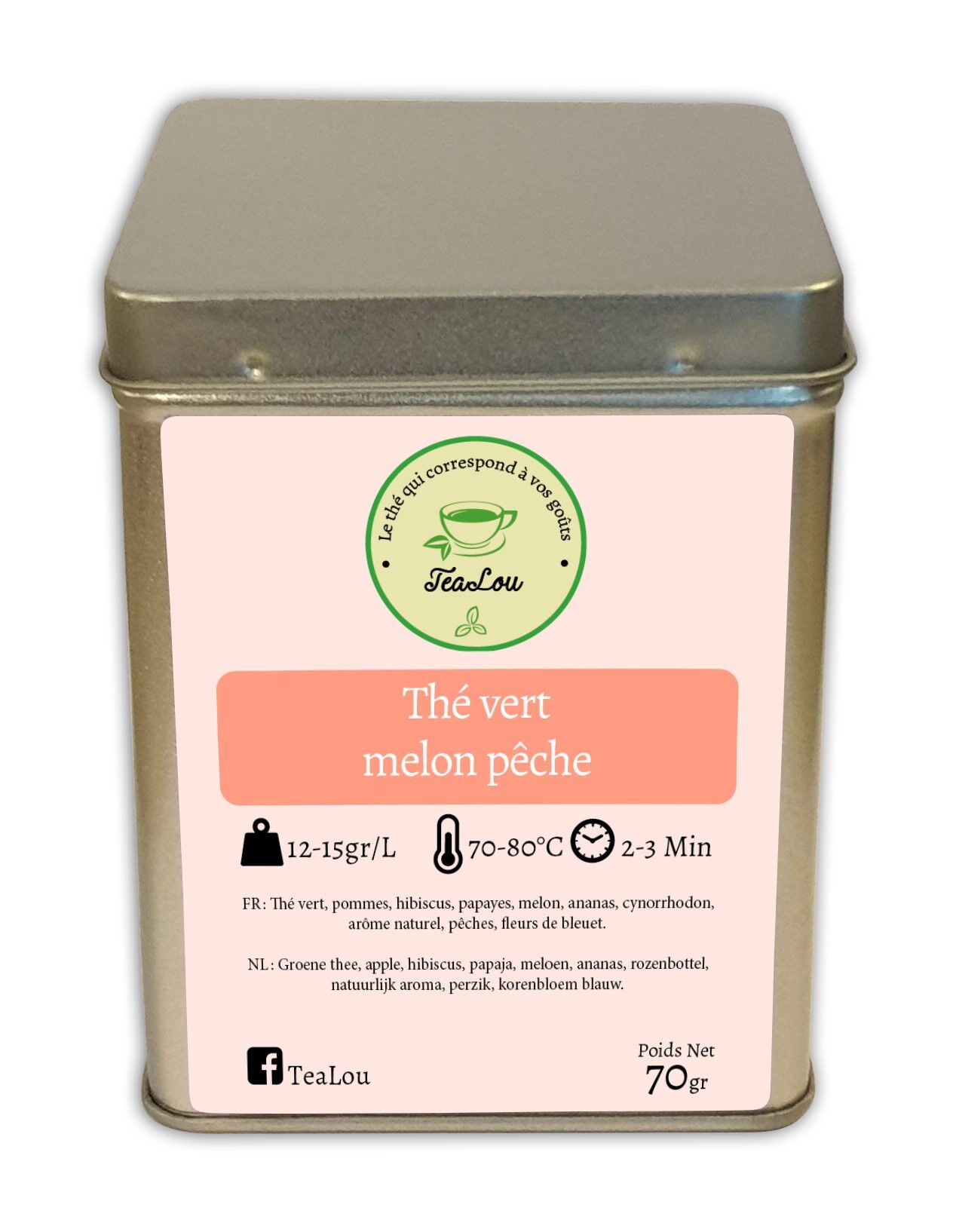 Grüner Tee aus Pfirsichmelone - Schachtel mit 70 g