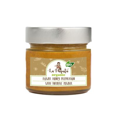 Tarro Flor Miel Preparado con Cúrcuma 250g