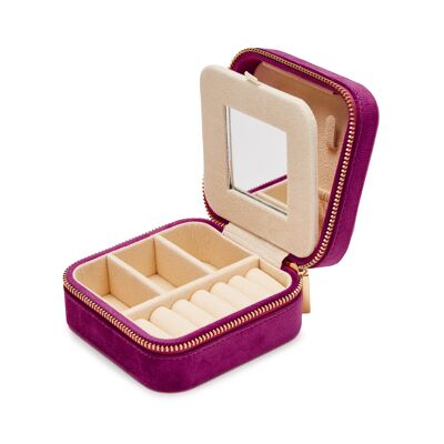 Travel jewelery box col. purple / wildberry