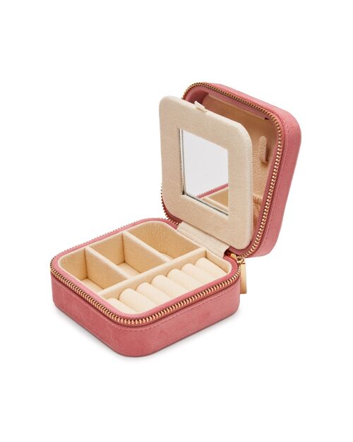 Travel jewelery box col. pink