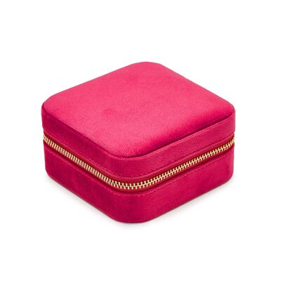 Travel jewelery box col. raspberry