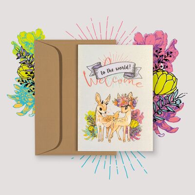 Home Quartier GREETING CARD - Welcome to the world