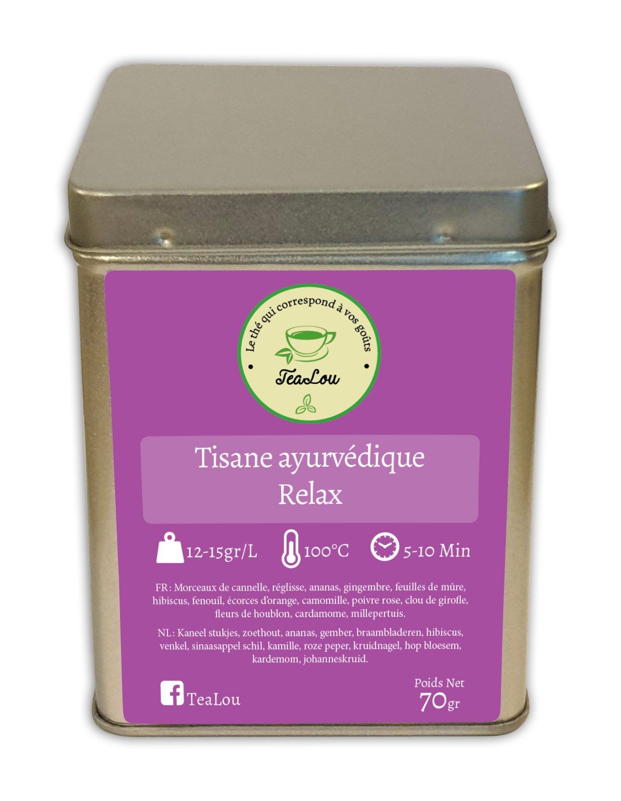Ayurveda Relax Kräutertee - Schachtel mit 70 g