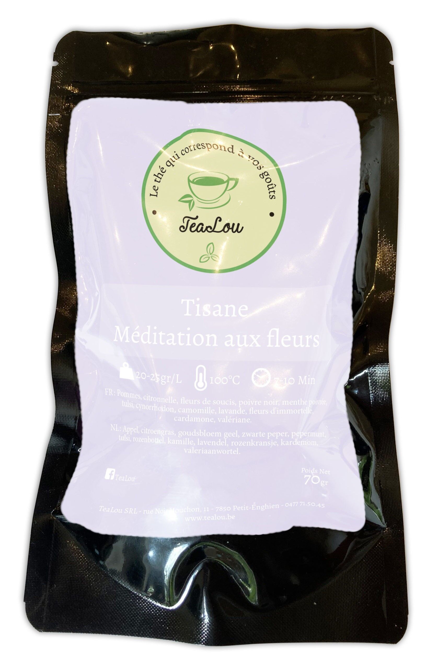 Meditation Kräutertee mit Blumen - 70g Beutel