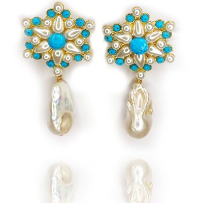 Earrings: POWERFUL TREASURE - large baroque pearls