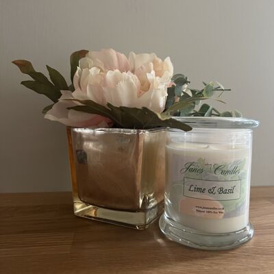Soy Wax Candle Lime & Basil