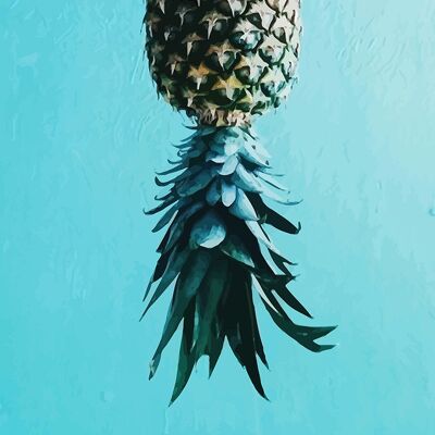 Pineapple Art Print - 30x30 cm