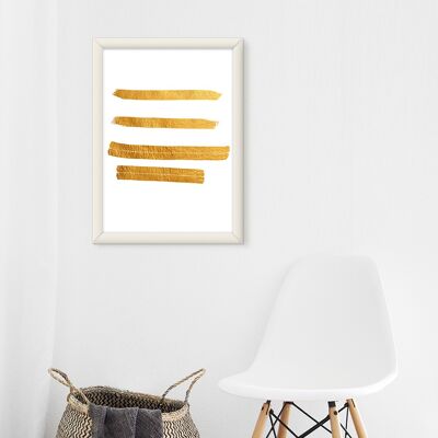 Gold 2 Art Print - 50x70 cm