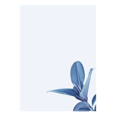 Blue Flower Art Print - 30x40 cm