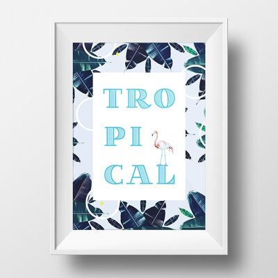 Tropical Excitement Art Print - 21x30 cm