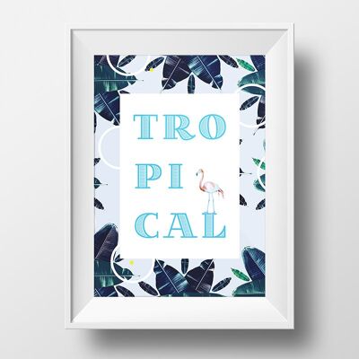 Tropical Excitement Art Print - 50x70 cm