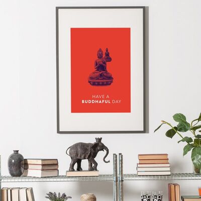 Buddhaful Day Art Print - 50x70 cm