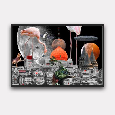 Oriental Time Travel Print - 70x100 cm