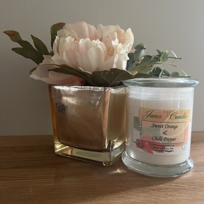 Soy Wax Candle Sweet Orange & Chilli Pepper