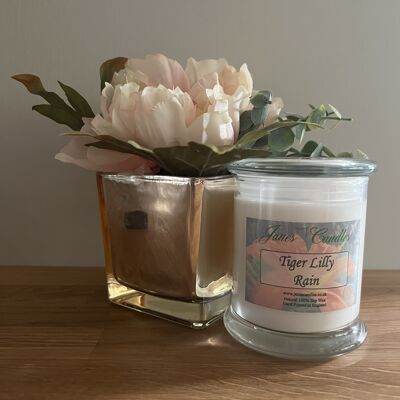 Soy Wax Candle Tiger Lilly Rain