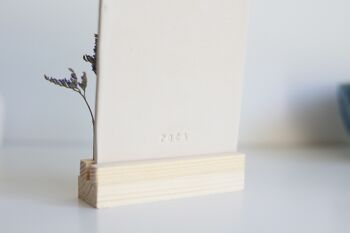 Carte en céramique avec support en bois 7