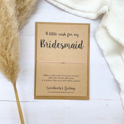 A Little Wish For My Bridesmaid  - Wish Bracelet