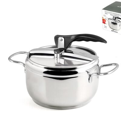 Inoxpran pressure cooker in stainless steel 5 lt.