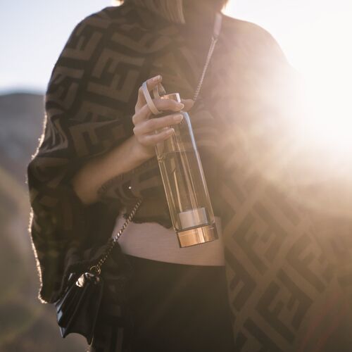 Clarity | Clear Quartz Glass Water Bottle