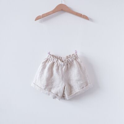 Cale de Moby/ Short - Sable (Lin beige)