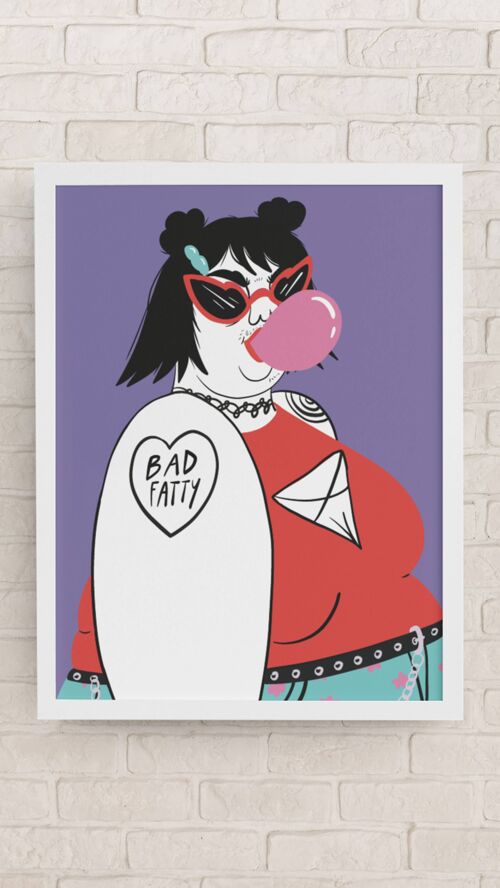 Bad Fatty - Art print A4