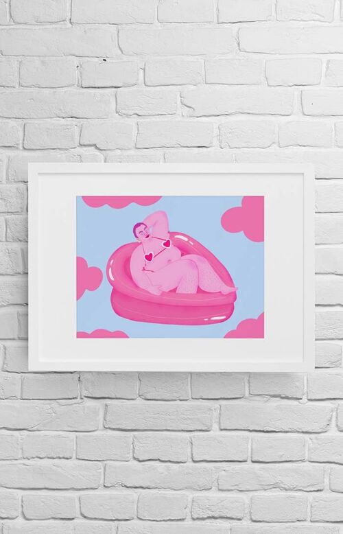 Heart pool - Body positive Art print