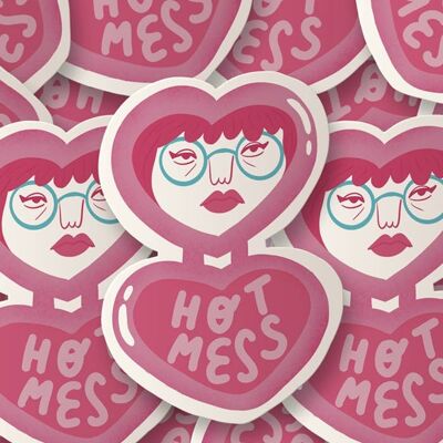 Hot mess - sticker