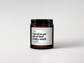 Bougie parfumée drôle - Cire de soja - 180 ml - 6 oz - Cadeau (je dois me débarrasser de cette odeur funky) 2