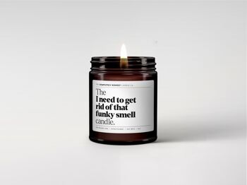 Bougie parfumée drôle - Cire de soja - 180 ml - 6 oz - Cadeau (je dois me débarrasser de cette odeur funky) 1