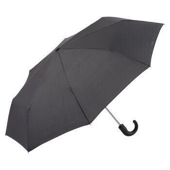 EZPELETA Parapluie Pliant Rayures Poignée Courbée (Style Urbain) 9