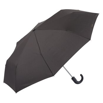 EZPELETA Parapluie Pliant Rayures Poignée Courbée (Style Urbain) 11