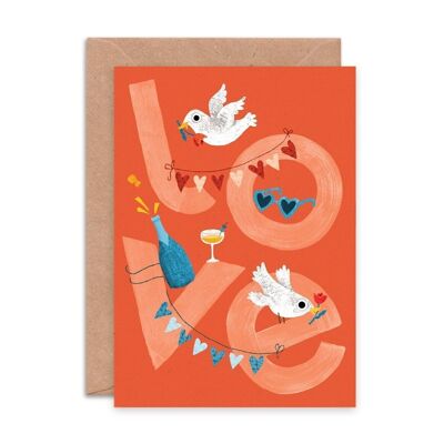 Liebe-Tauben-Grußkarte