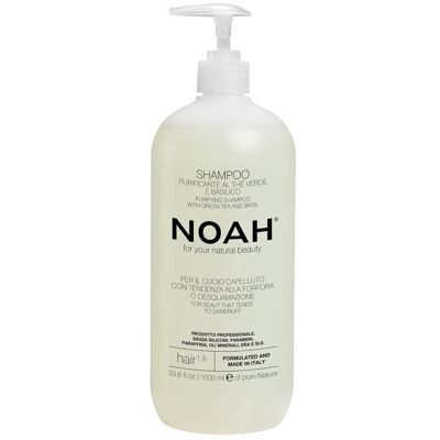 NOAH – 1.5 Shampooing Purifiant au Thé Vert et Basilic 1000ml