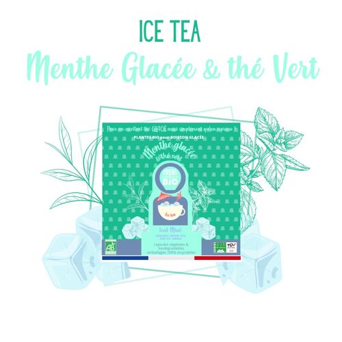 Menthe Glacée et Thé vert - Thé glacé - x20 capsules