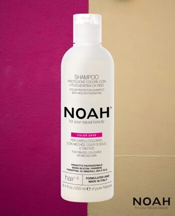 NOAH – Shampoing Protection Couleur 1.6 à la Phytokératine de Riz 250ML 2