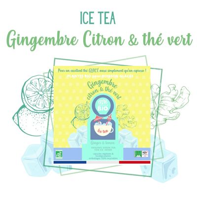 Gingembre citron et Thé Vert - Thé Glacé - x20 capsules