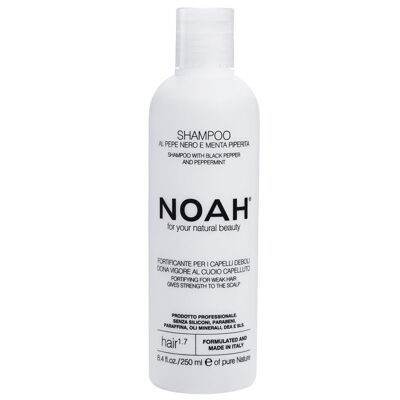 NOAH – 1.7 Shampoo Fortificante al Pepe Nero e Menta Piperita 250ML
