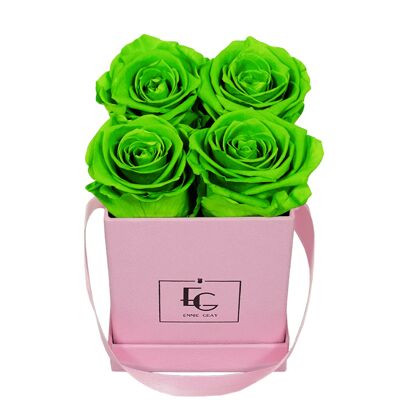 Scatola classica rosa infinita | Bagliore verde | XS